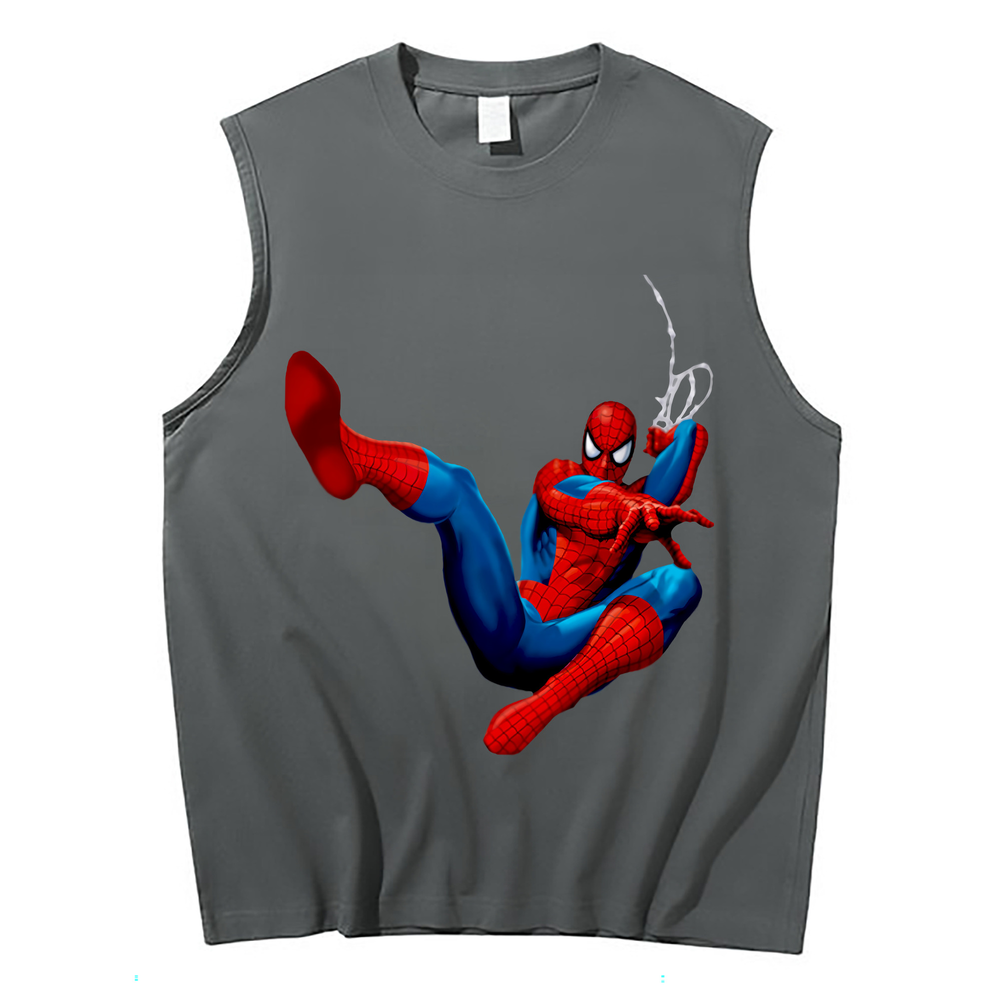 （画像用） Spider Man スパイダーマン コットン100％タンクトップ（フロントプリント）